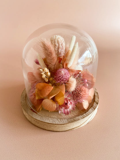 Cloche fleurie - Peach