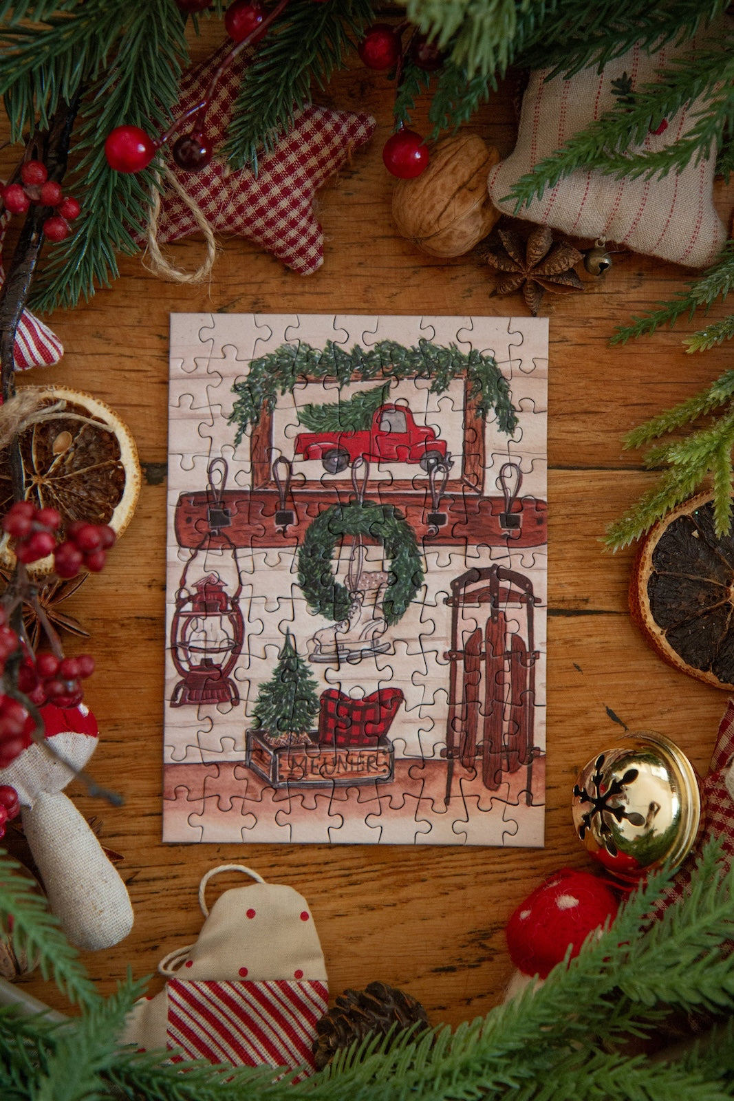 Mini Puzzle Noël Farmhouse Caro From Woodland