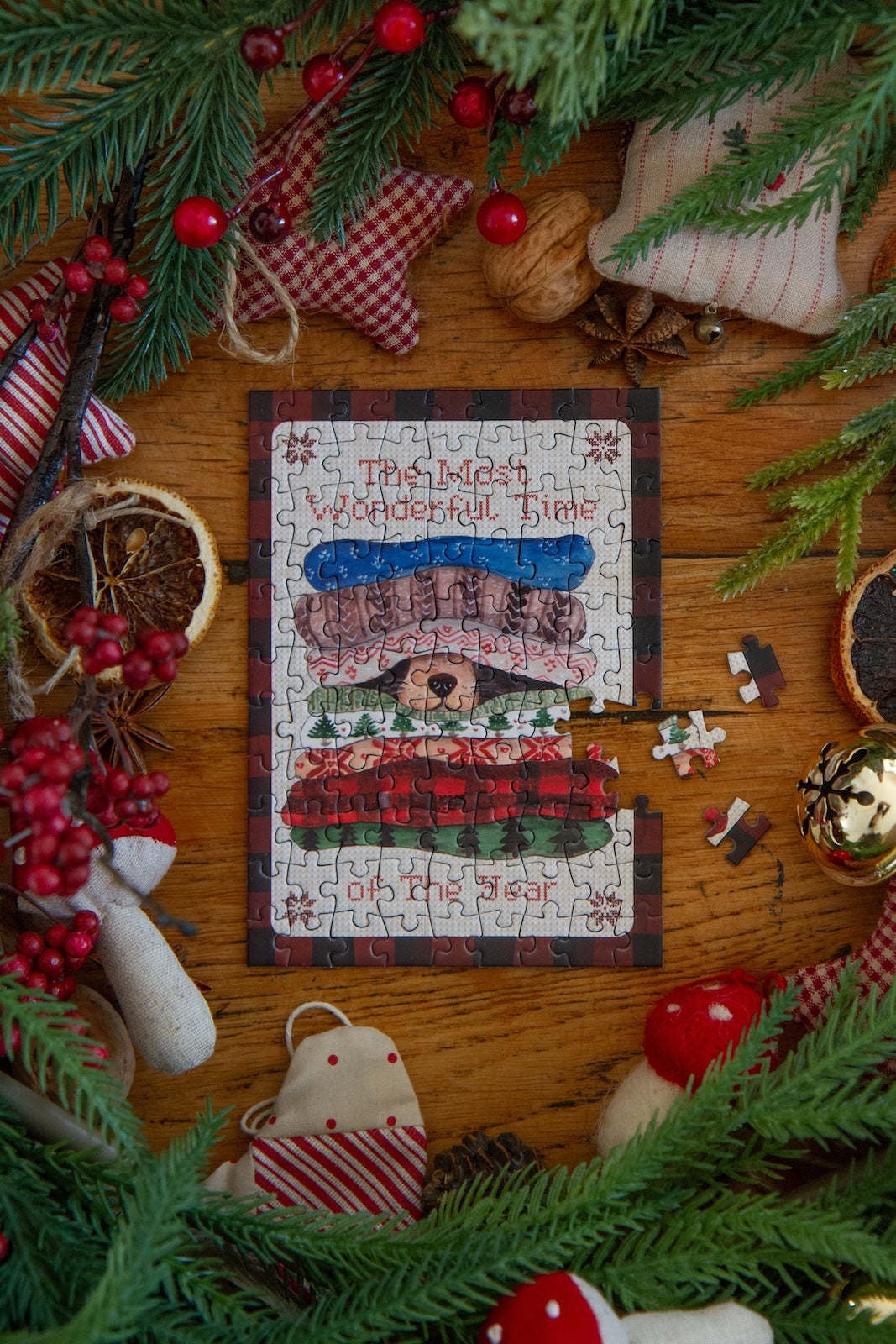 Mini Puzzle Pulls de Noël Ollie Caro From Woodland