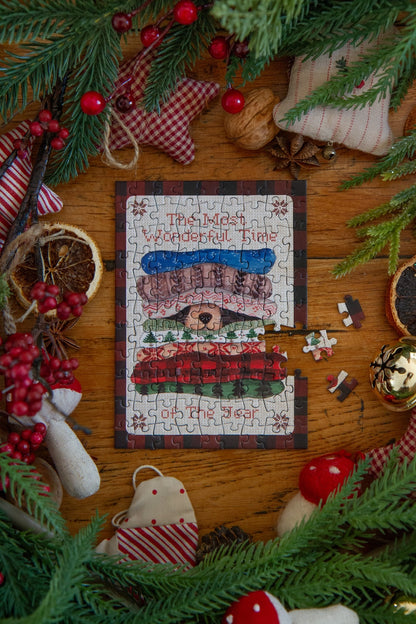 Mini Puzzle Pulls de Noël Ollie Caro From Woodland