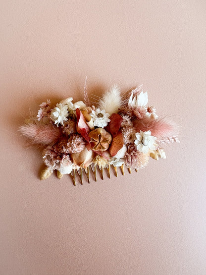 Peigne fleurs séchées Aphrodite